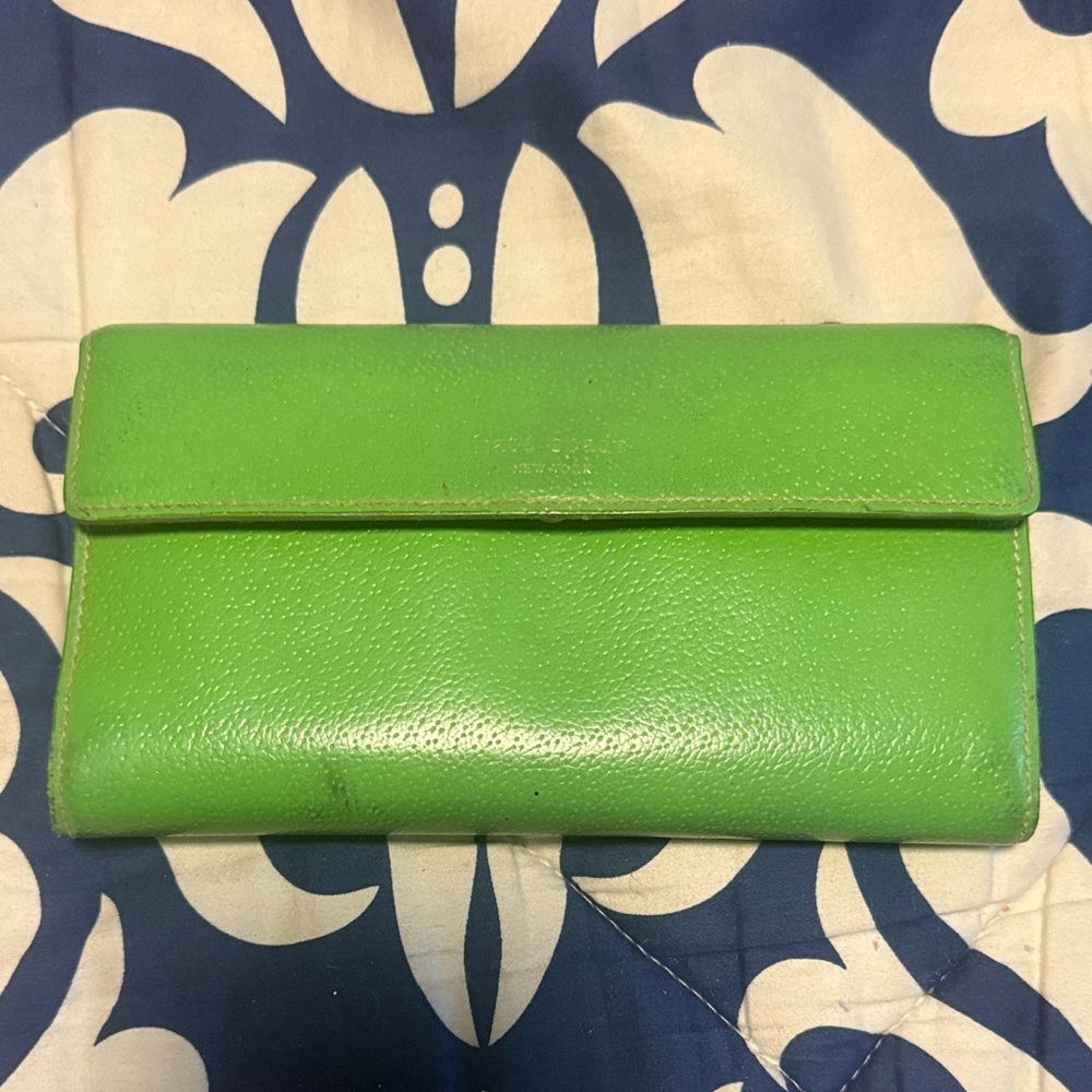 Kate Spade Green and Tan Wallet